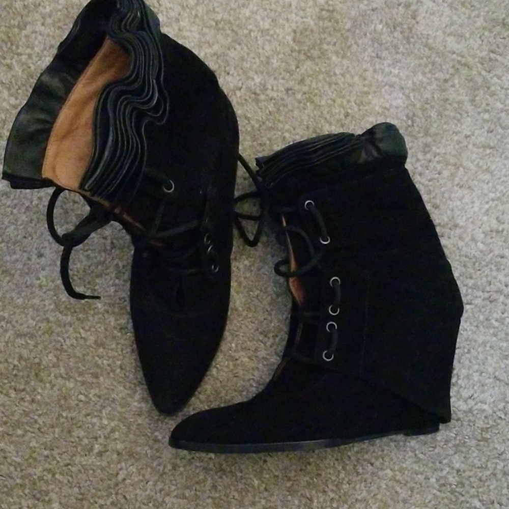 Givenchy size 36 lace up booties